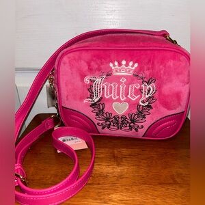 Brand New Suede Pink Juicy Couture Hand Bag
